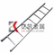 Rectangle Straight Pole 6063-T5 Aluminum Alloy Ladder 1m To 6m Gamit ang plastic Footpad