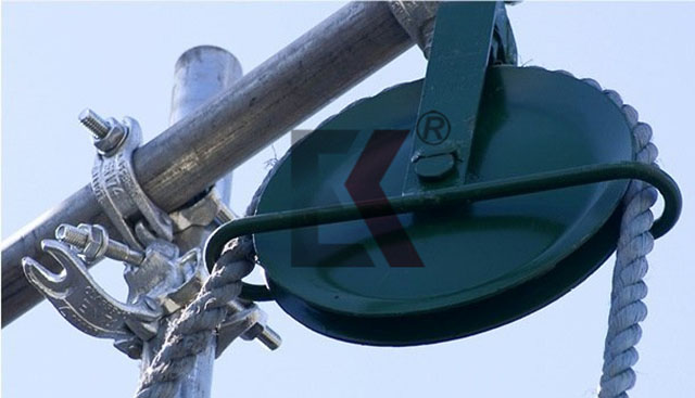 Scaffolding gin wheel