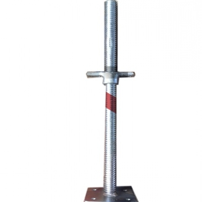 Solid adjustable scaffolding screw base jack 