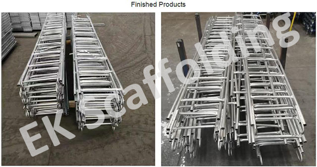 Scaffolding tuwid na hagdan