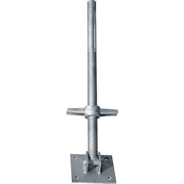 Scaffold swivel adjustable screw jack base