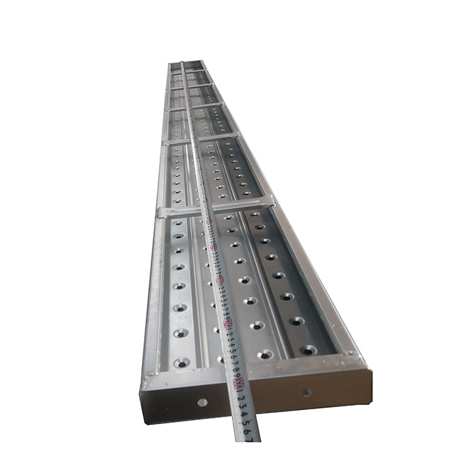 Galvanized steel scaffold plank