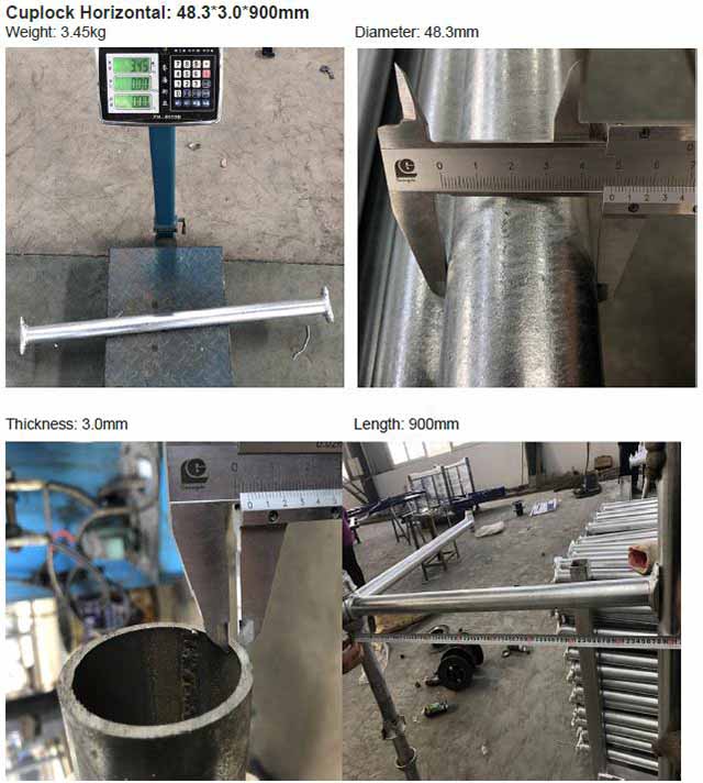 Pininturahan ang cuplock scaffolding system ledger