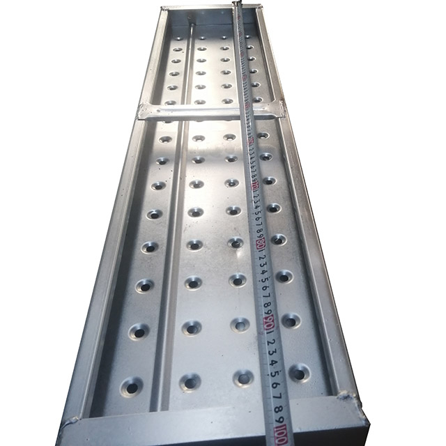 Scaffolding galvanized steel walk board plank