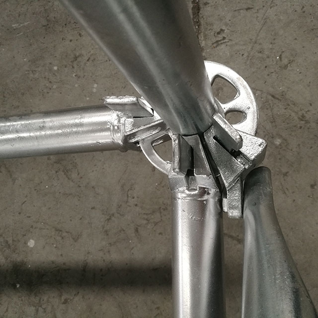 Galvanized stand scaffolding standard na patayo para sa sistema ng ringlock