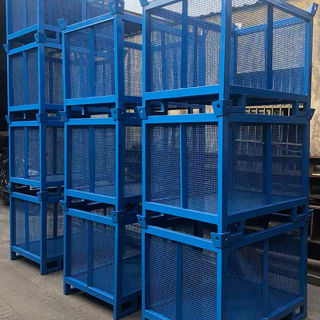 Scaffolding accessories imbakan pininturahan ng bakal na palyete