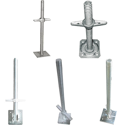 Scaffolding solid adjustable base jack