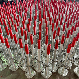 Solid adjustable scaffolding screw jack 