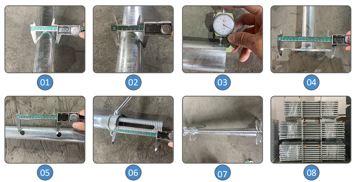 Proseso ng inspeksyon ng prop ng bakal