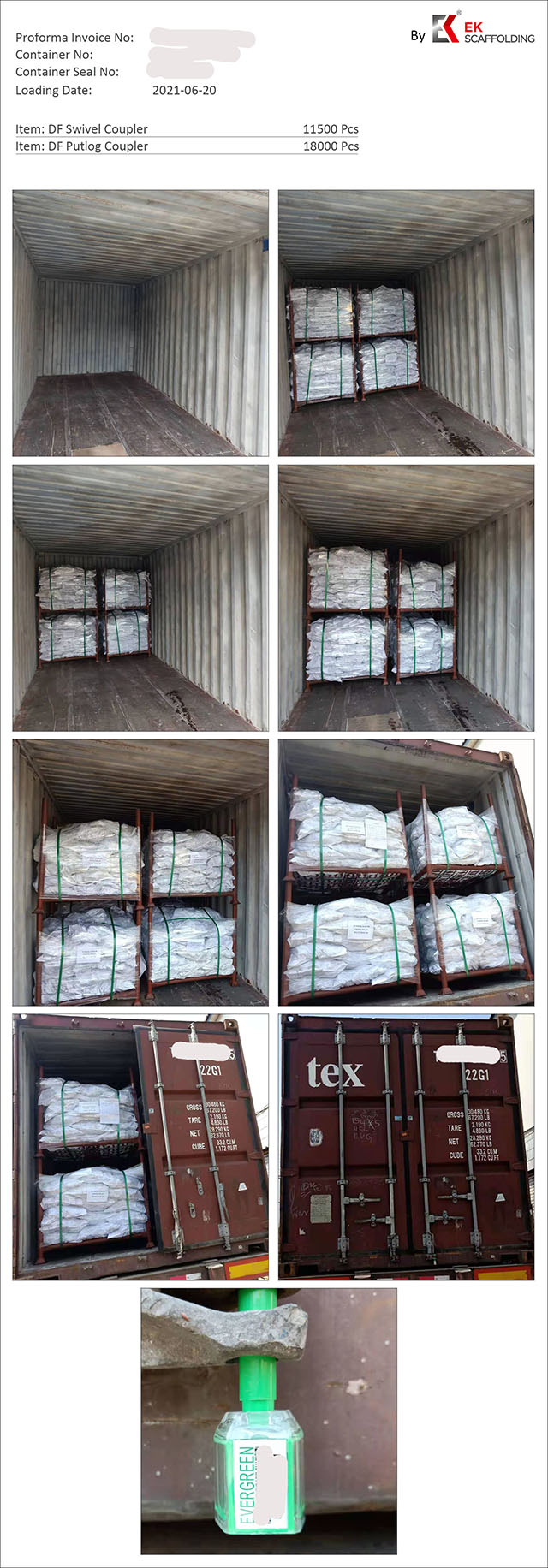 Pag -load ng Coupler ng Scaffolding