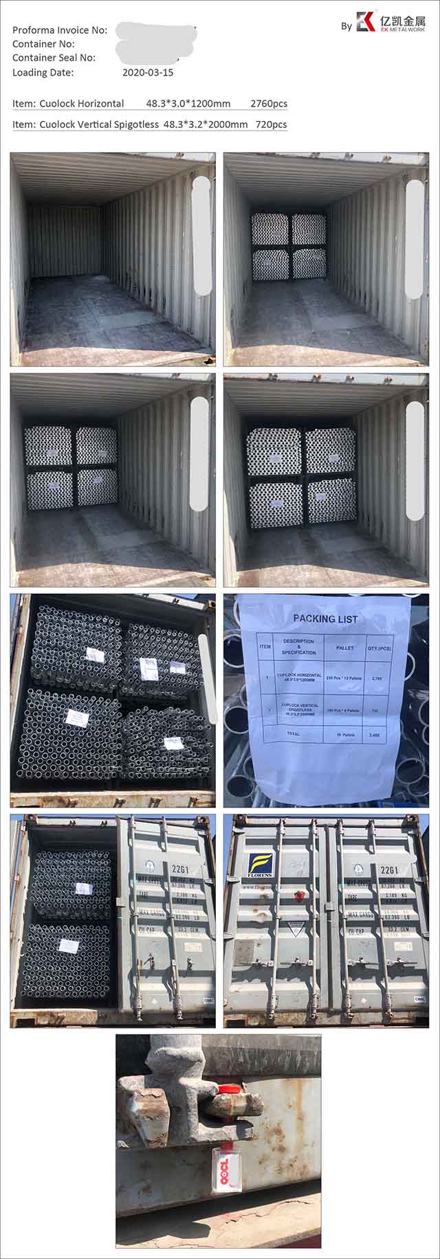 Hot-dip galvanized cuplock scaffolding system ledger 