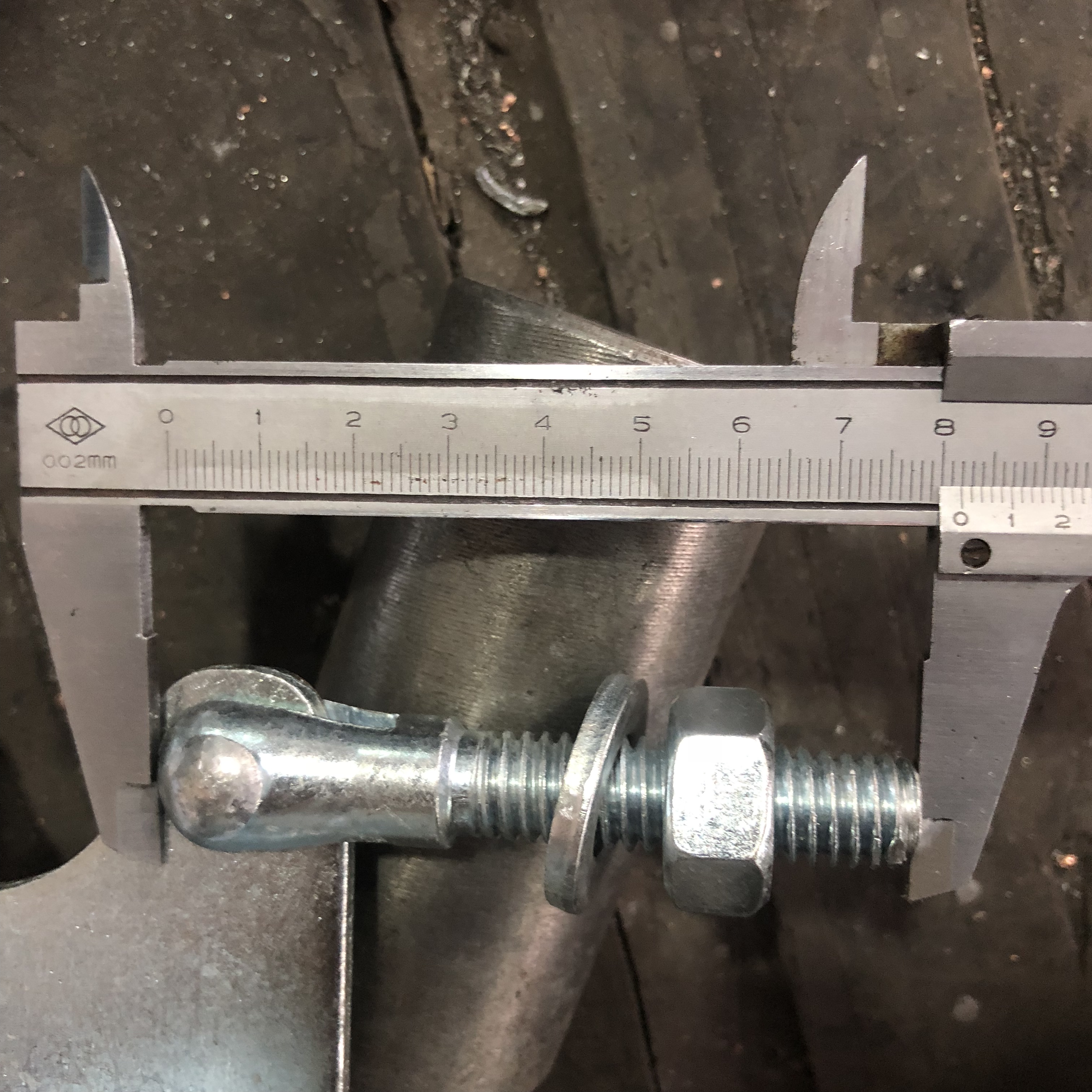 Retaining Coupler Size Board Retaining Coupler Size 