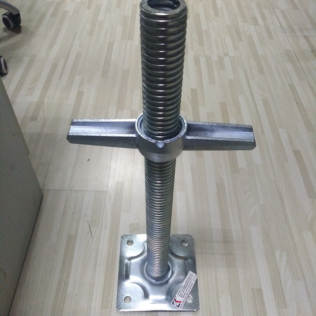 EN74 BS1139 scaffolding base jack para sa konstruksyon