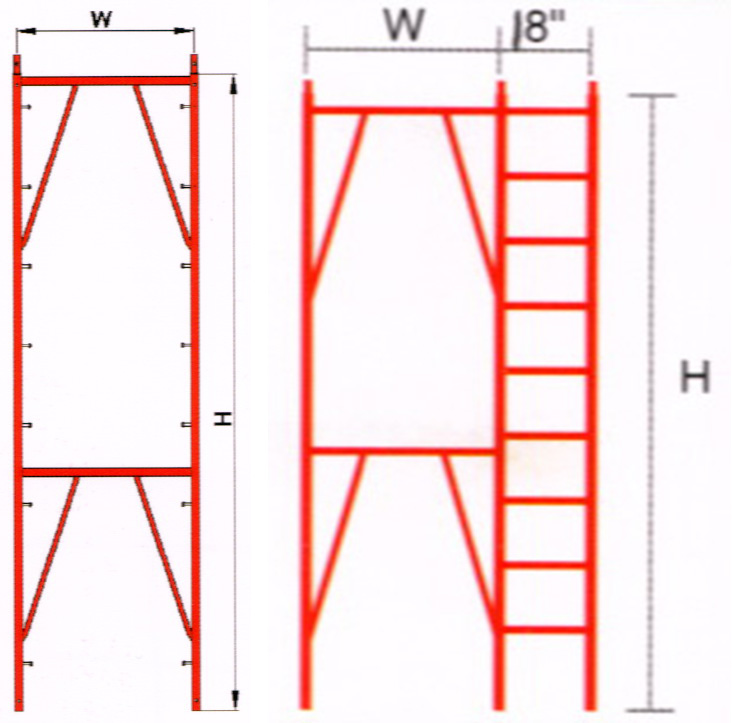 Scaffolding ng frame ng apartment