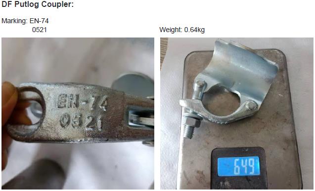 Scaffolding drop forged putlog coupler 01