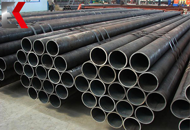 Black scaffolding pipe