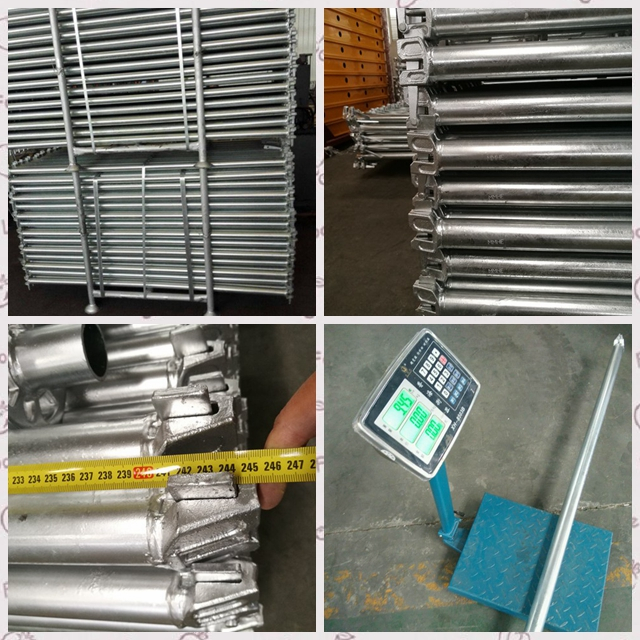 Galvanized Horizontal Ringlock System HDG Scaffolding Ledger