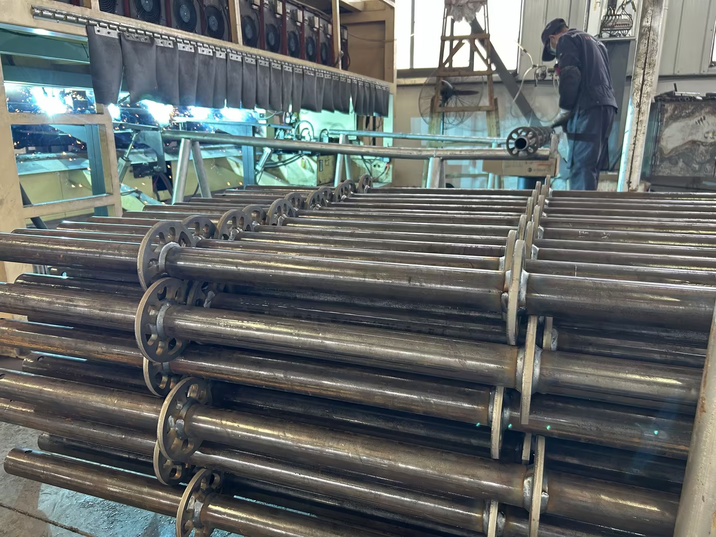 Ringlock scaffolding welding