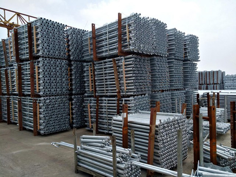 Mainit na Dip Galvanized Ringlock Scaffolding System Standard