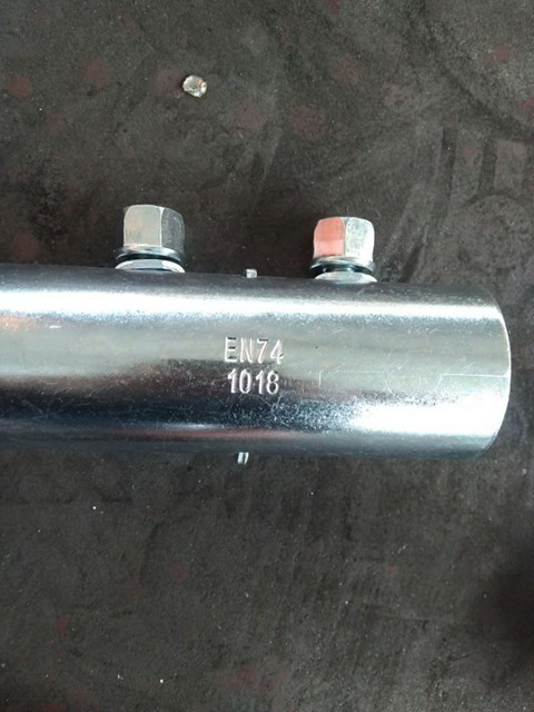 En74 pinindot scaffolding manggas coupler zinc plated puting panlabas na konektor