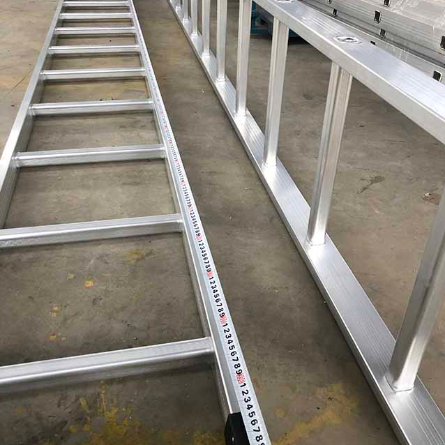 Aluminyo scaffolding multi layunin hakbang stright hadder