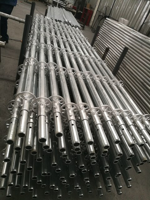 Mainit na Dip Galvanized HDG 4M Ringlock Scaffolding Vertical Standard