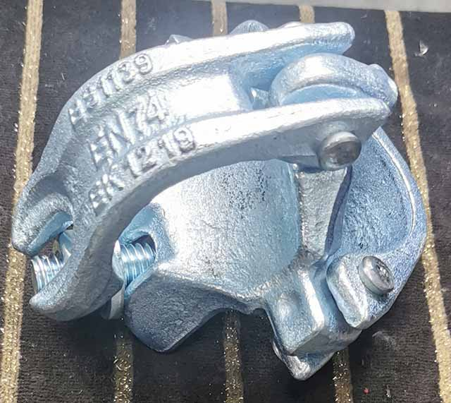 I-drop ang forged scaffolding electro-galvanized na nakapirming coupler