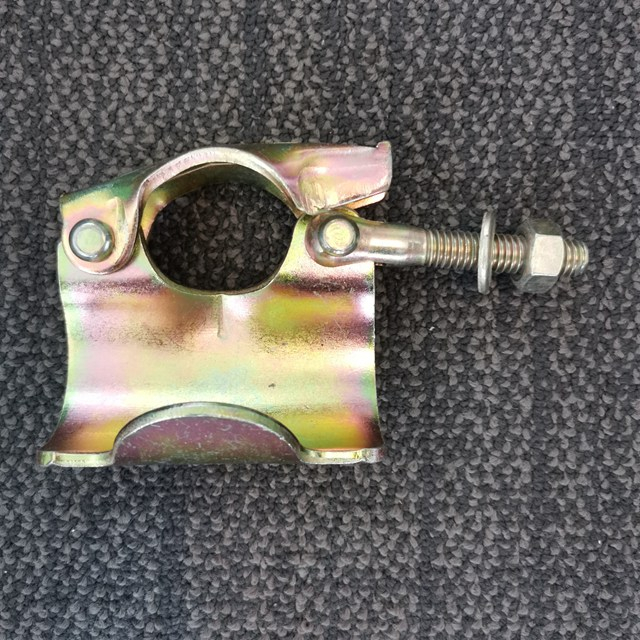 Pinindot ang scaffolding putlog coupler BS1139 zinc plated solong salansan