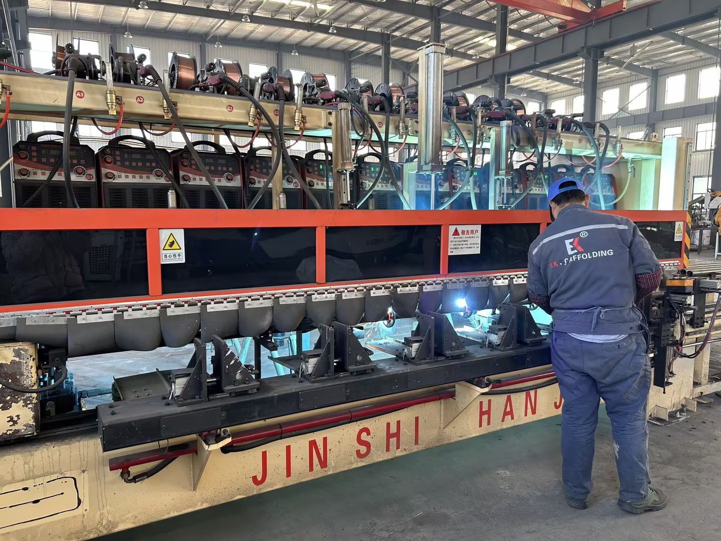 Ringlock scaffolding welding