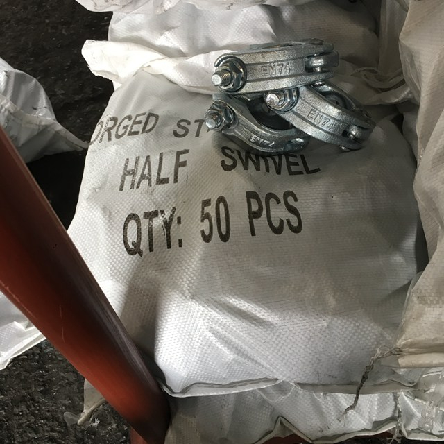 I -drop ang Forged Scaffolding Plating Half Swivel Coupler