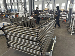 Walk thru frame welding