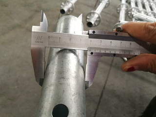 Hot Dip Galvanized HDG Ringlock Scaffolding Standard Spigot