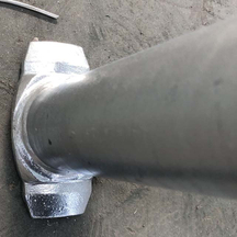 Galvanized ledger scaffold cuplock bracing system