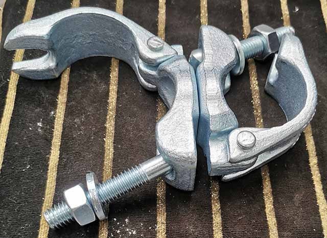 I-drop ang forged scaffolding electro-galvanized swivel coupler