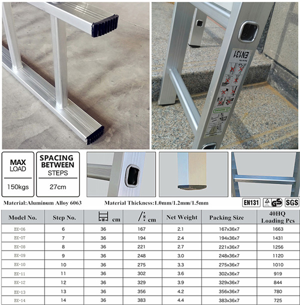 Aluminyo scaffolding hagdan