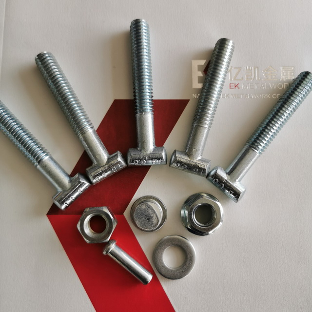Scaffolding galvanized T-bolt na may nut at washer