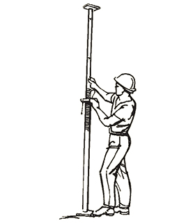 Ipasok ang pin sa pamamagitan ng isang katabing butas sa panloob na tubo