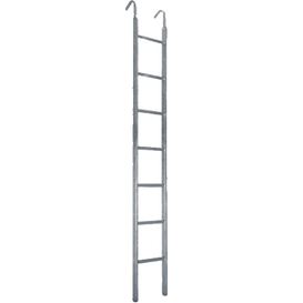 Scaffolding Steel Straight Ladder na may Welded Hook